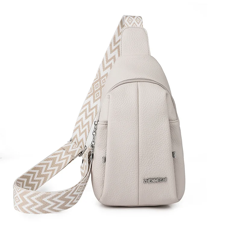 Unisex Belt Bag Multifunctional Stylish for Travel Shopping Party (White)