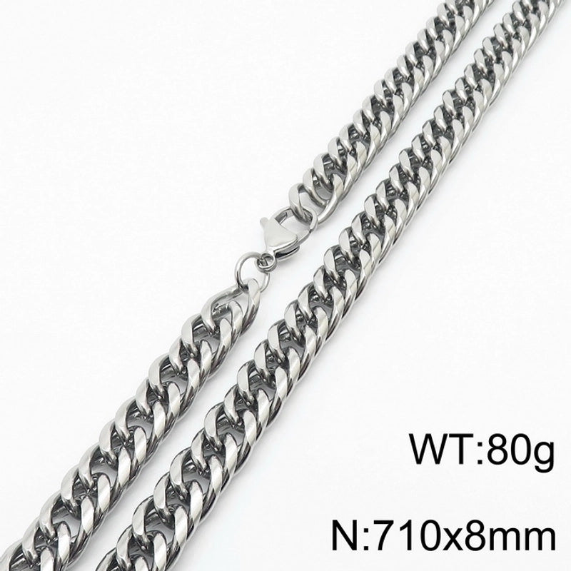 Minimalist Geometric Stainless Steel Unisex Necklace