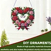 Valentine Day 2D Flat DIY Diamond Art Pendant Diamond Painting Set (Wreath)