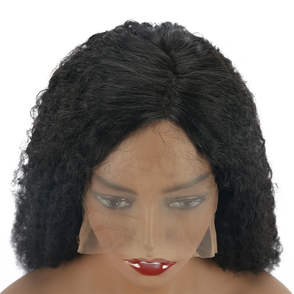 Jewtribute Hair®|Short Bob Curly Brazilian Hair Natural Black