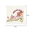 Flower Cat-Pillow Case-3 strands 11CT Stamped Cross Stitch-46*46CM