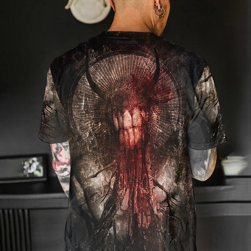 Bloody Sacrifice Printed Men's T-Shirt -  