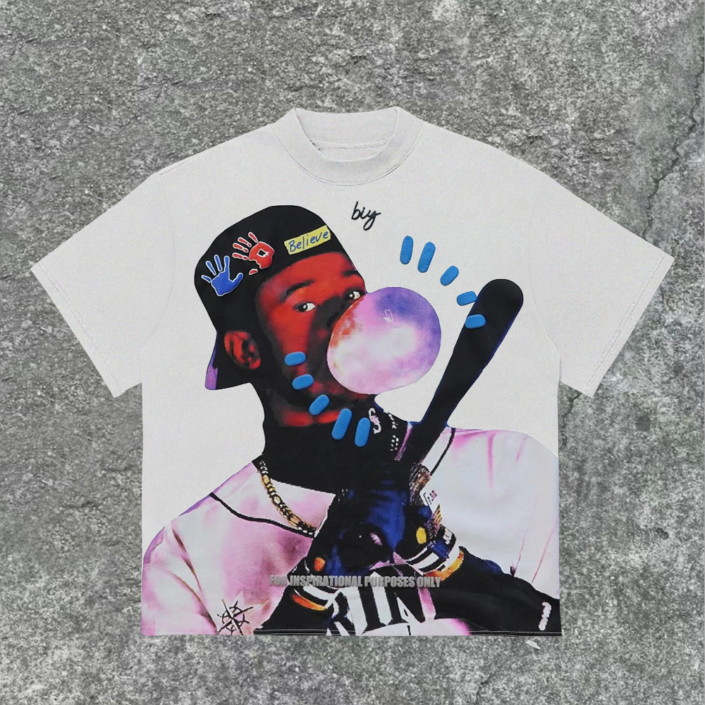 Unisex Men's Vintage Baseball Boys Graphic Print T-Shirt - Sopula｜Premium Graphic Tees & Graphic Clothing