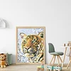 Bead Embroidery - Partial Printed 9CT Tiger(28x20 CM)