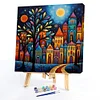 (US Only)Paint By Numbers Kit On Canvas DIY Oil Art House Picture Home Wall Decor40x40cm