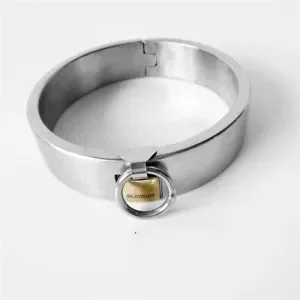 pornhint Pornhint Couples Stainless Steel Neck Collar Handcuff Wrist Ankle Cuffs Fetishs Restraint