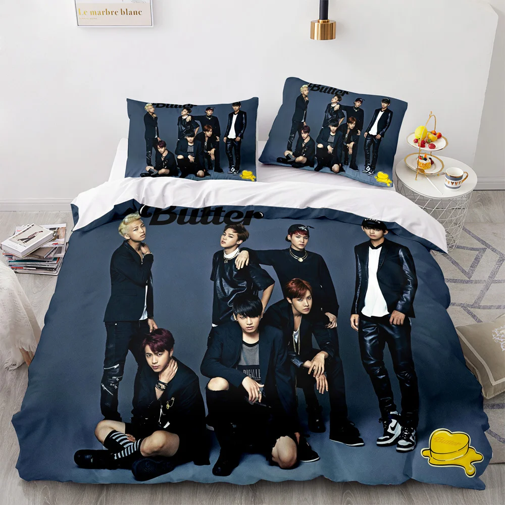 Kpop BTS Bedding Set 1 Duvet Cover 2 Pillowcases