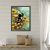 Biene Diamant Kunst Kits f&uuml;r Geschenk Zuhause Wand Dekor Diamant Punkte Edelstein Kunst 13,78 x 17,72 Zoll