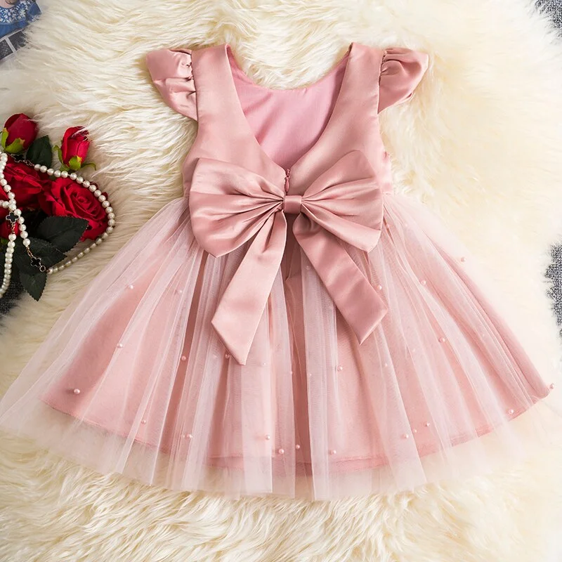 Toddler Girls Dress Newborn Party Princess Dress For Baby First 1st Year Birthday Dress Christmas Costume Infant Party Dress