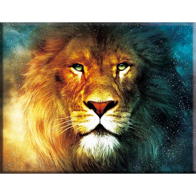 Lion - 14CT 2 Strands Threads Counted Cross Stitch Kit - 40x50cm(Canvas)