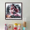 Halloween Mermaid Princess Witch-11CT Counted Cross Stitch 40*40cm/15.75*15.75in tapestrymarket