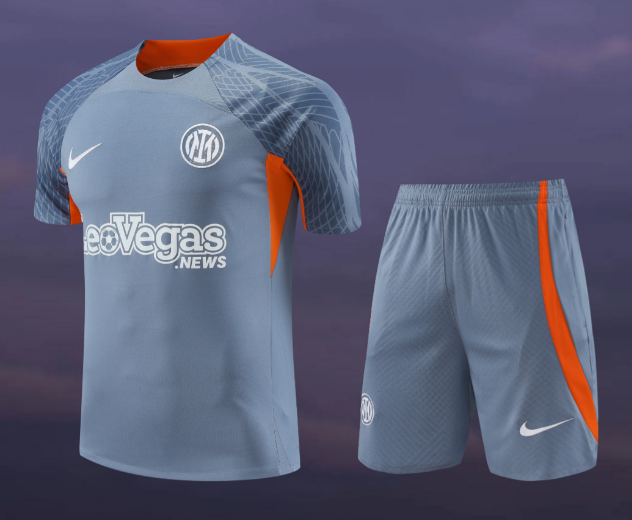 23/24 Inter Milan Training Kit Short Sleeve Football Shirt Thai Quality