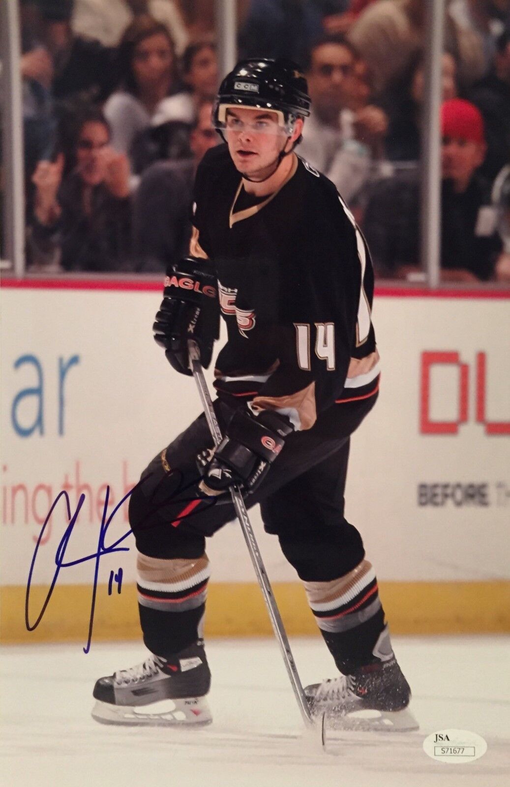 Chris Kunitz Signed 8x12 Photo Poster painting *Anaheim Ducks Penguins Lightning 4 time cup JSA