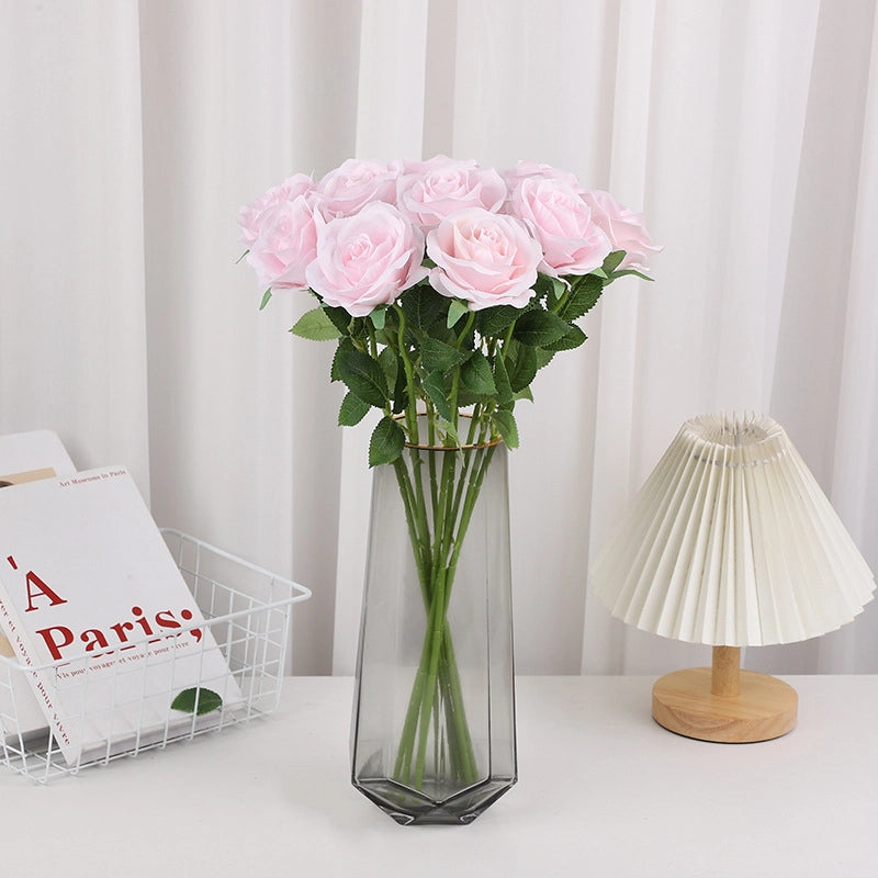 Office Culture/realistic Simulation/rose Simulation For Office Decoration