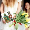 >SALE<6Pcs Merry Christmas Diamond Painting Greeting Card for Holiday Party Favors