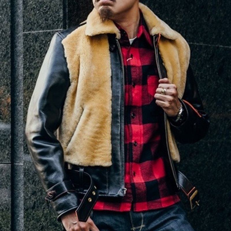 Re-engraved 1930s Warm Artifact Tea Core Horseskin Bear Jacket