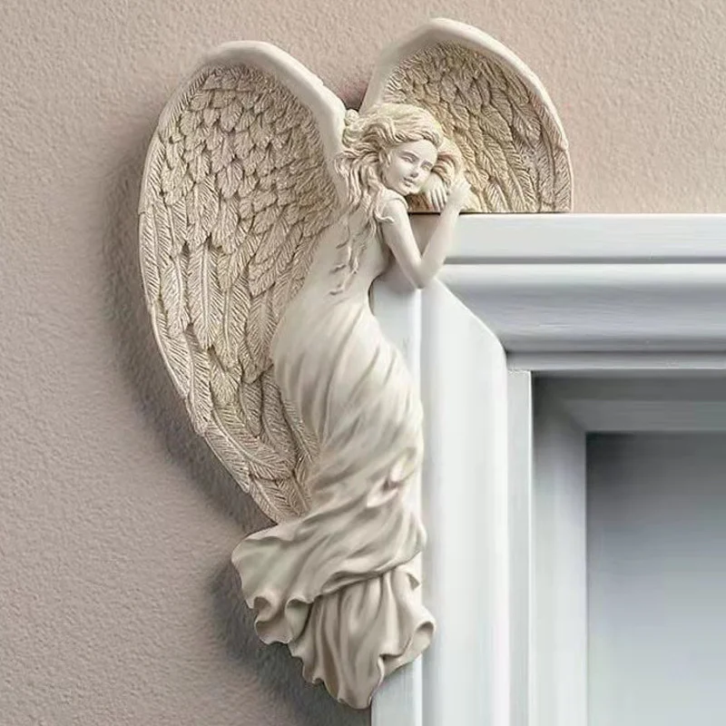 Redemption Angel Door Frame Ornament Awakening Angel Wings Hanging Decor Resin