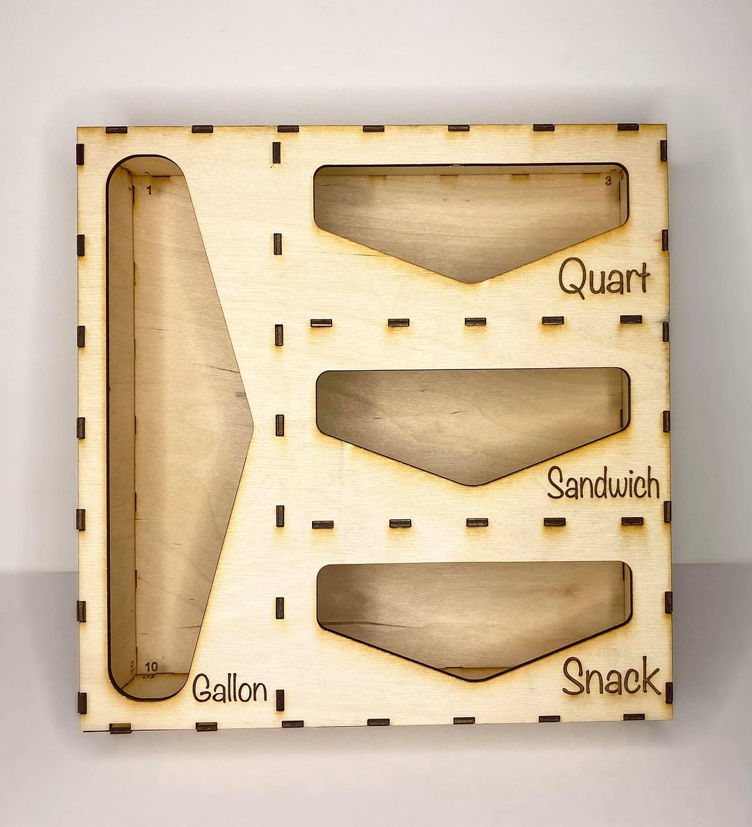 Wooden Kitchen Sandwich Bag Organizer Storage Holder for Plastic Bags