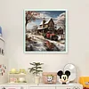 Snow House-11CT Stamped Cross Stitch 40*40cm