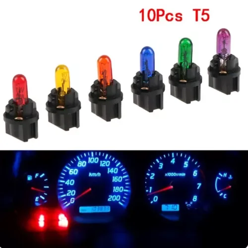Dronehint 10Pcs Accessories T5 SMD Car LED Dashboard Instrument Interior Lights Bulb Parts (For: Acura) Parts