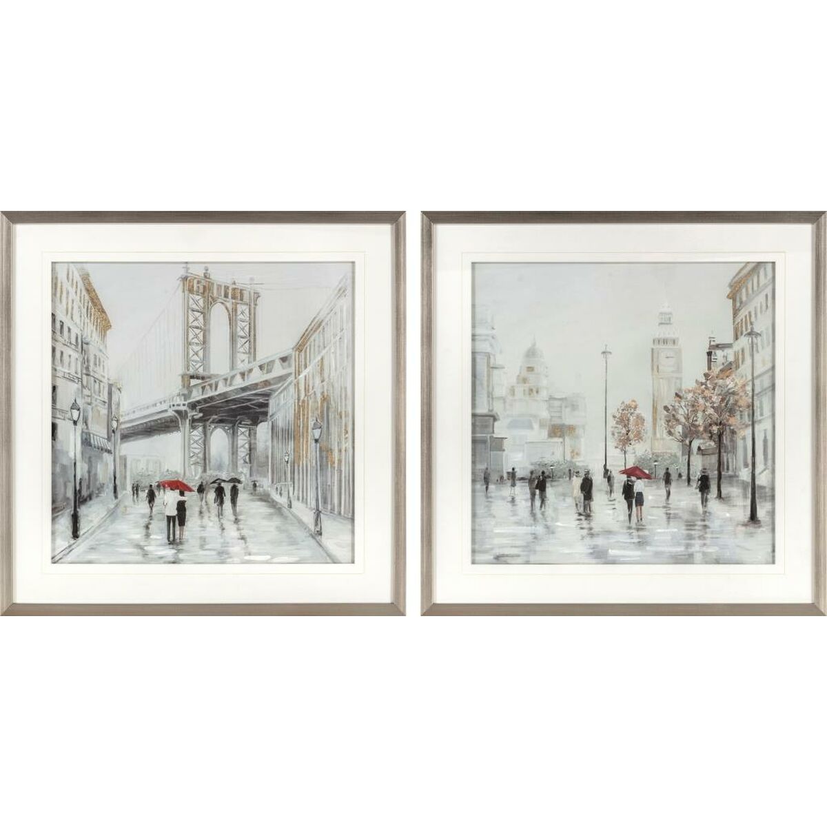 Canvas DKD Home Decor polystyrene Canvas 60 x 3 x 60 cm 63 x 3 x 63 cm