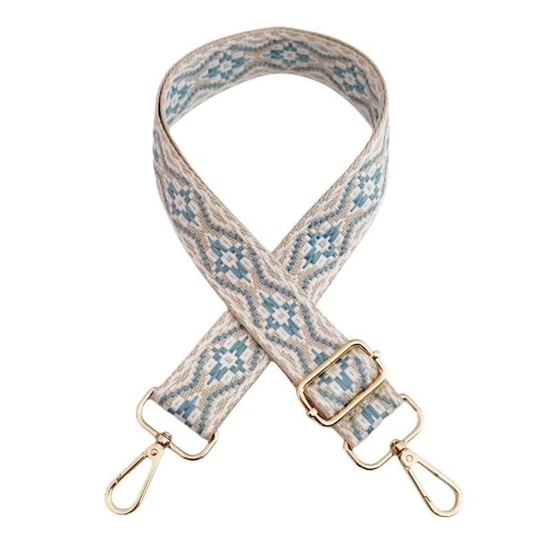 New 3.8cm Jacquard Webbing Wide Adjustable Bag Replacement Long Strap