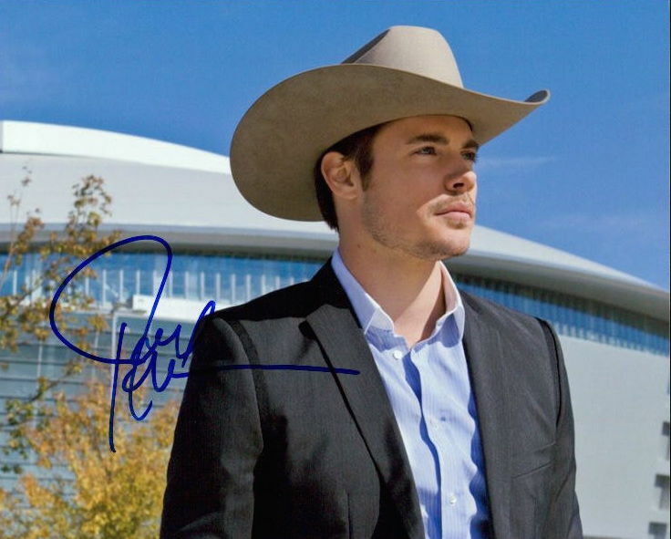 Josh Henderson (Dallas) in-person signed 8x10 Photo Poster painting COA