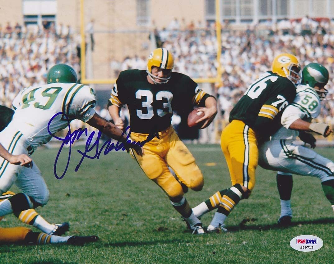 Jim Grabowski SIGNED 8x10 Photo Poster painting Green Bay Packers PSA/DNA AUTOGRAPHED