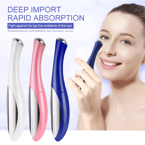 Khalesexx Beauty Mini Eye Massage Device Pen Type Electric Eye Massager Facials Vibration