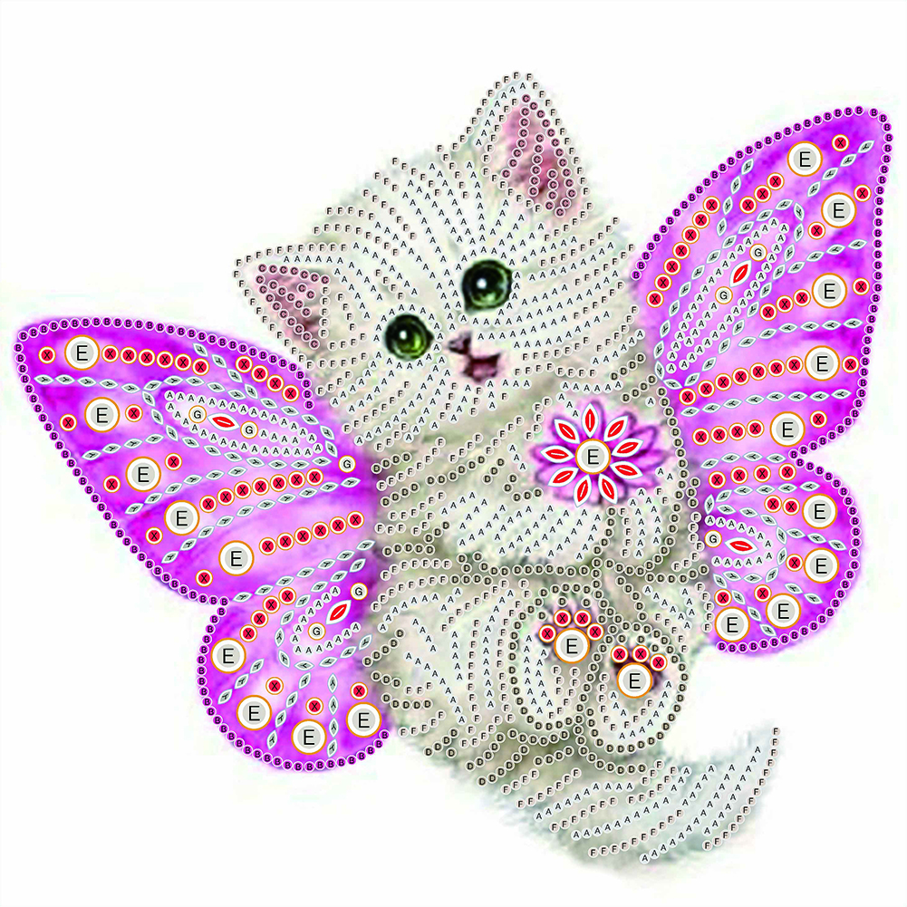 

Little Cat - Special Shaped Diamond Painting - 30*30CM, 501 Original