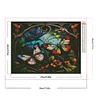 >SALE<5D DIY Full Round Drill Partial AB Diamond Painting Butterfly Decoration 55x45cm