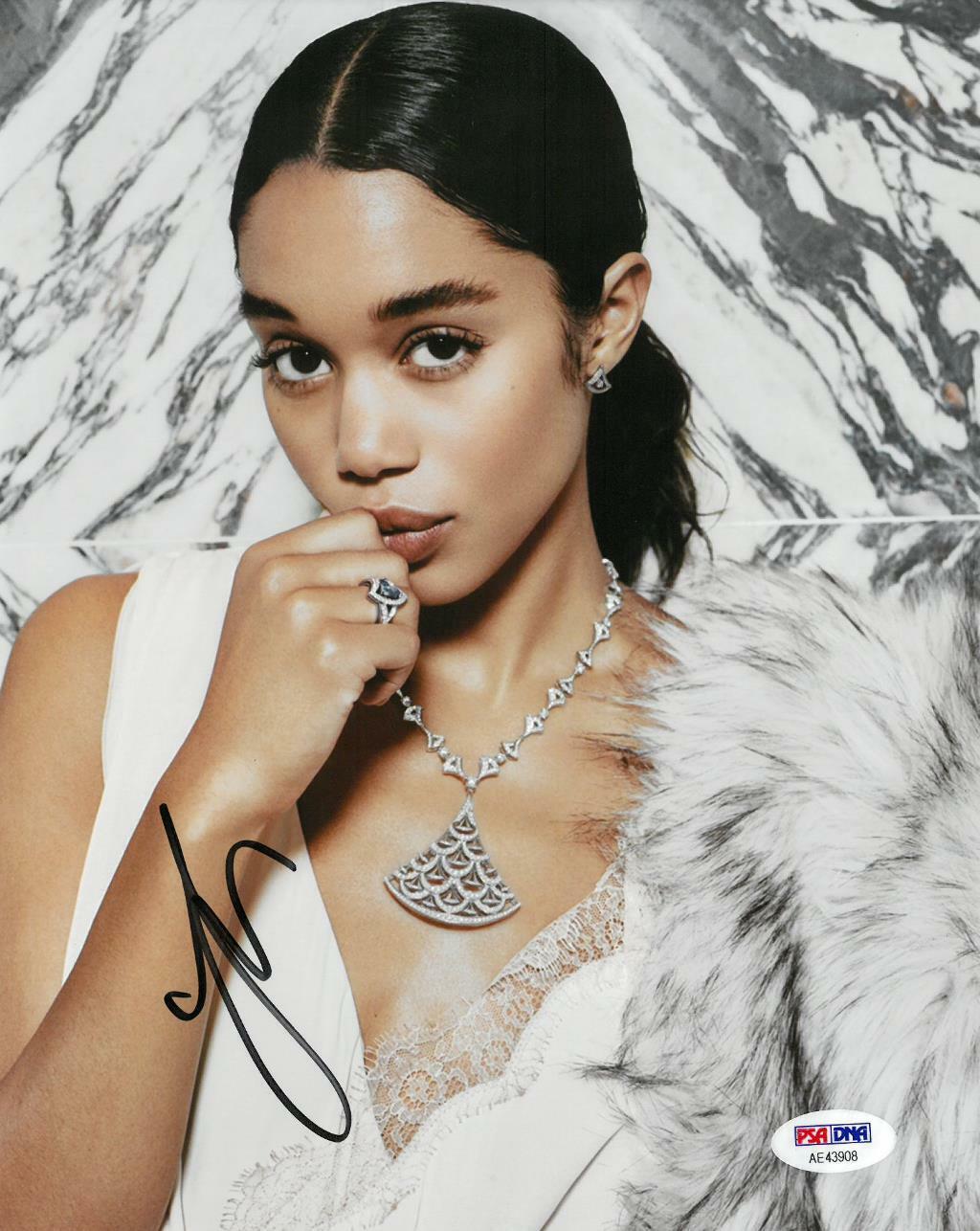 Laura Harrier Signed Authentic Autographed 8x10 Photo Poster painting PSA/DNA #AE43908