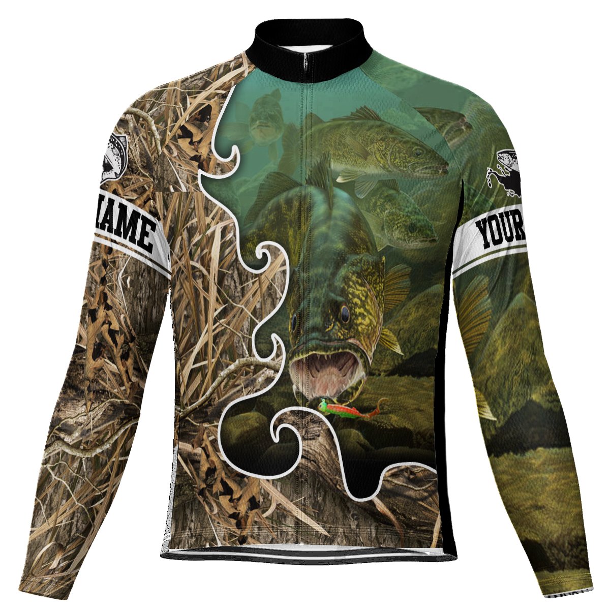 Customized Fishing Long Sleeve Cycling Jersey for Men | captainssportss.com