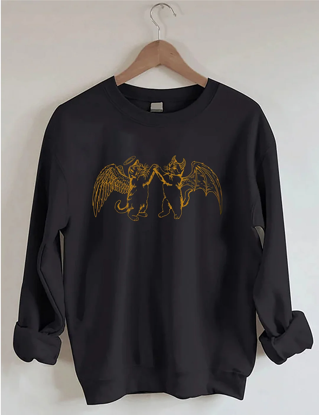 Angel Demon Cat Sweatshirt