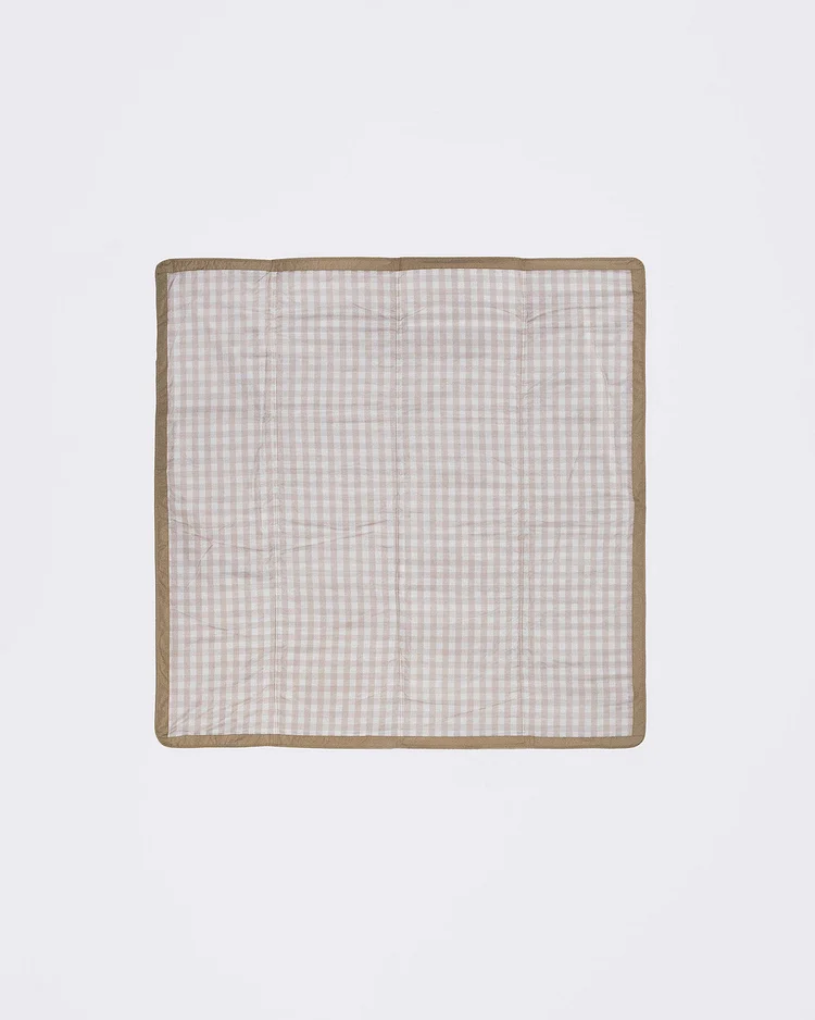 Outdoor Blanket - Beige Buffalo Check