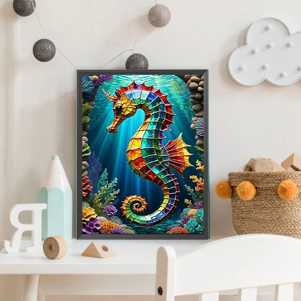 Diamond Painting - Full Round Drill - Seahorses(Canvas|30*40cm)