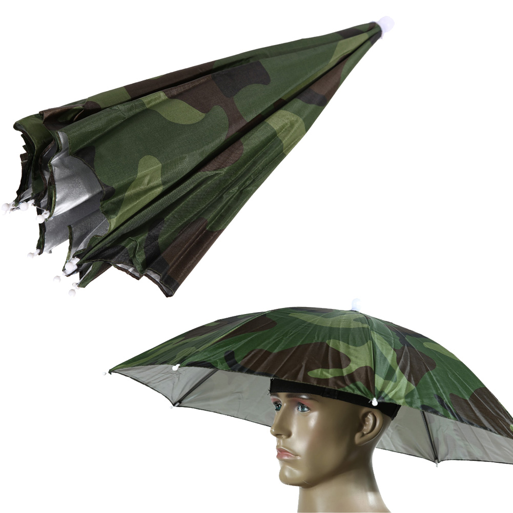 

Fishing Caps Head Umbrella Hat Anti-Rain Fishing Anti-Sun Headwear Cap Hat, Camo, 501 Original