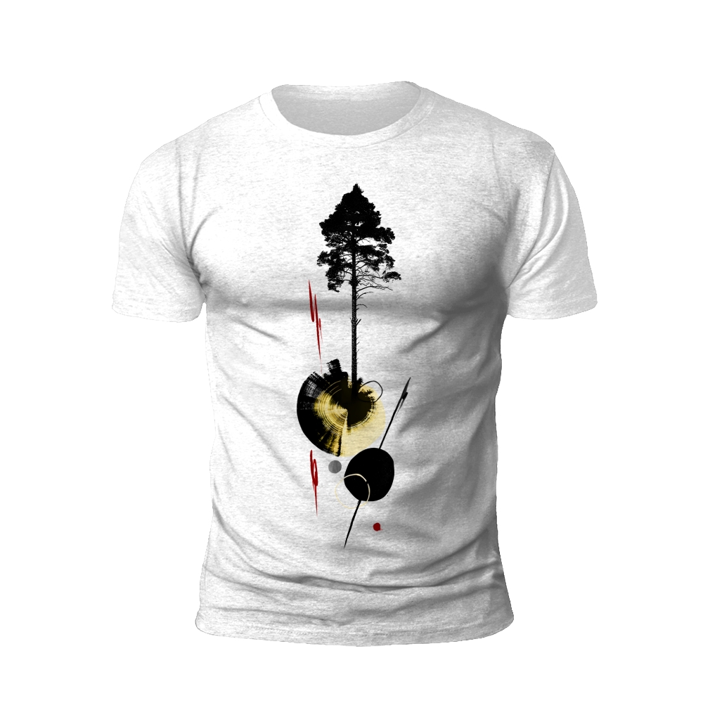 Vinyl Forest: Music and Nature Fusion T-shirt