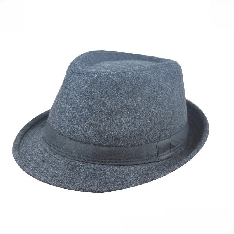 Autumn And Winter Available For Men And Women British Vintage Hat Fashion Gentleman Hat Jazz Hat Trendy Wool Small Top Hat