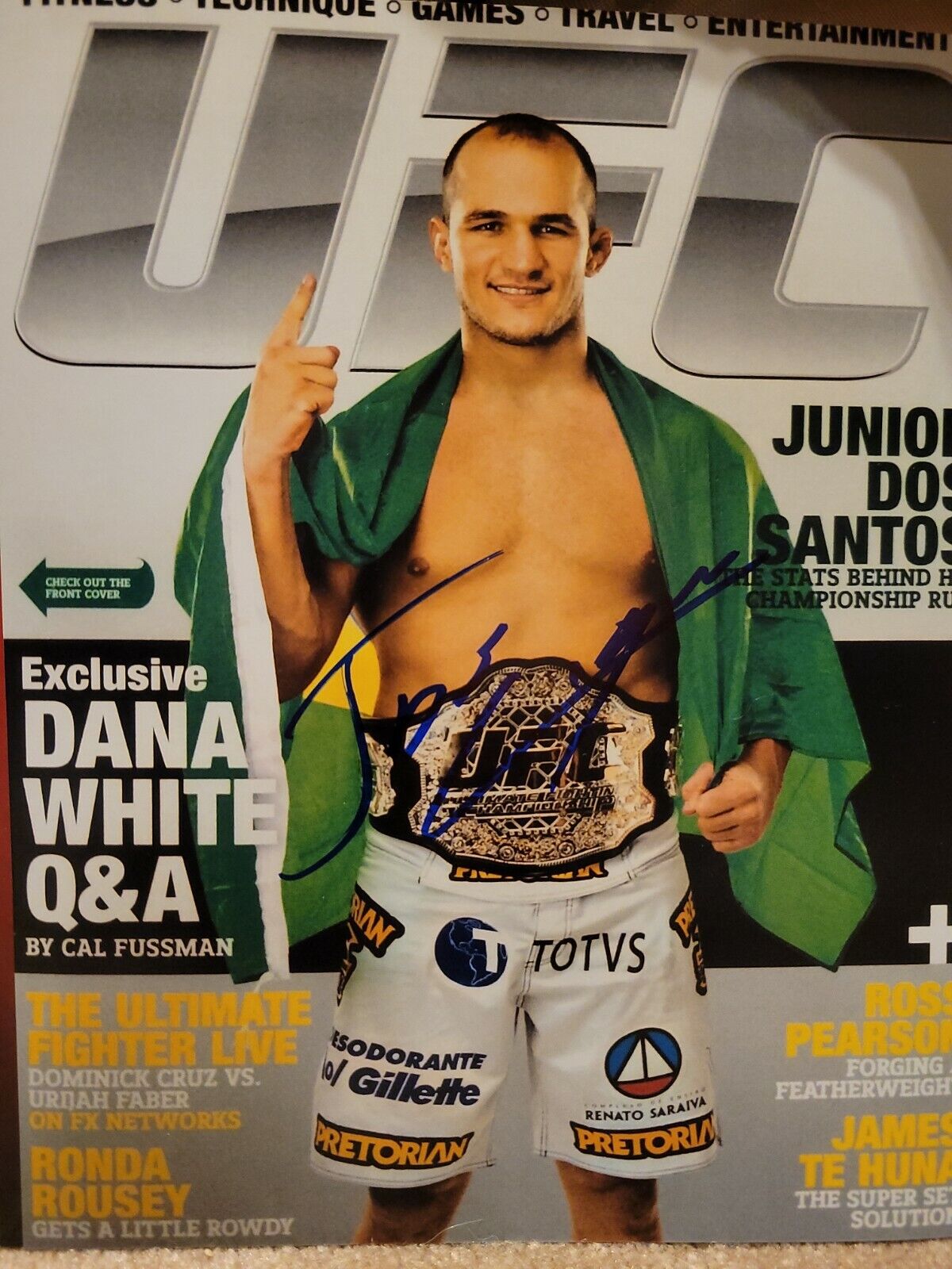 Junior Dos Santos Signed 8X10 UFC Photo Poster painting Autographed MMA