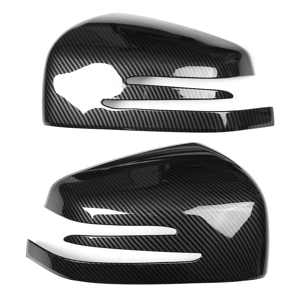 

Door Mirror Caps Trim Carbon Fiber Look for Mercedes ML GL GLE GLS G Class, 501 Original