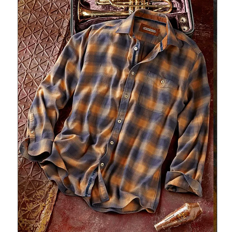 Pre-sale Casual all-match check shirt