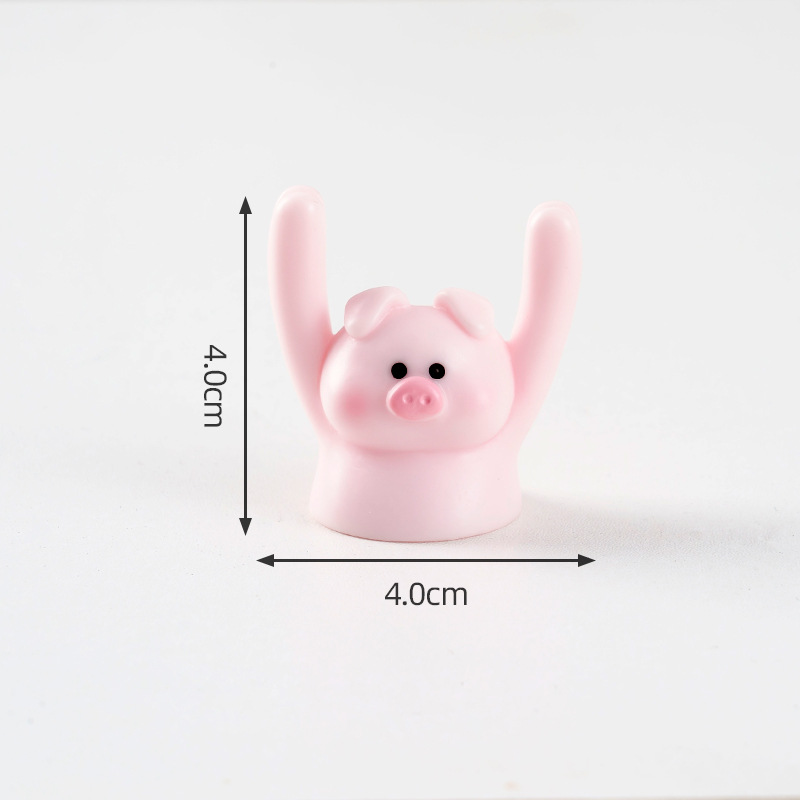 Mini Hands Up Animal Resin Charms