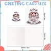 12Pcs Little Girl DIY Diamond Painting Greeting Cards for Adult Holiday Gifts