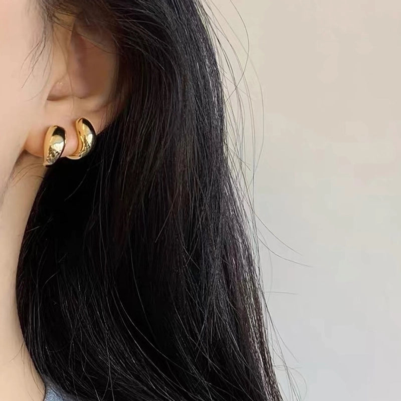 1 Pair Casual Minimalist Geometric Plating Copper Ear Studs