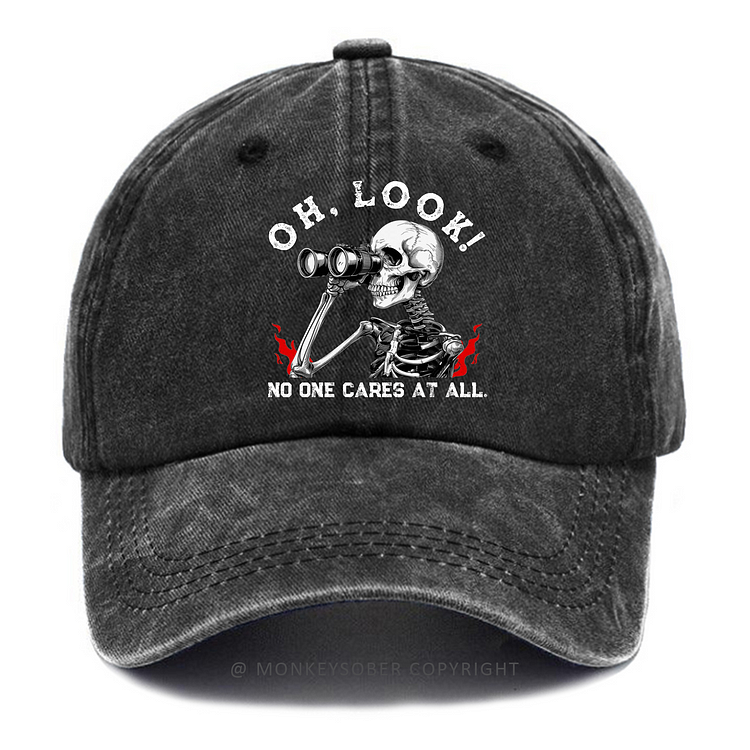Oh，Look！ No One Cares At All Washed Baseball Caps