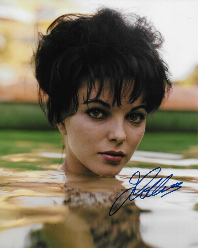 Joan Collins Original Autographed 8X10 Photo Poster painting #25 signed @Hollywood Show -Dynasty