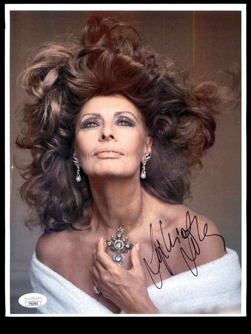 Sophia Loren JSA Coa Signed 8x10 Photo Poster painting Autograph