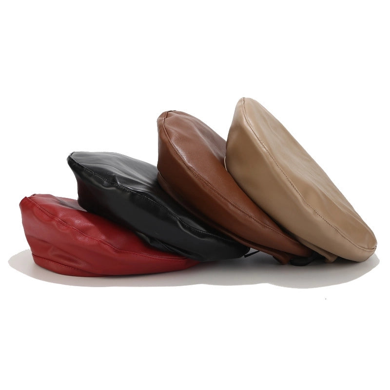 Women’s Minimalist Solid Color Eaveless Beret Hat
