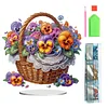 (US Local)Flower Double Sided Effect Table Top Diamond Painting Desktop Ornaments Kit(Phalaenopsis)